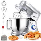 Merkloos Keukenmachine deegmachine - 1800 W - 7,2 liter - RVS - 6 snelheden