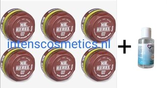 Mr. Rebel MR REBEL 07 STYLING WAX MATTE (6 STUKS) 900 ml + Gratis Devanit hand lotion 50.ml