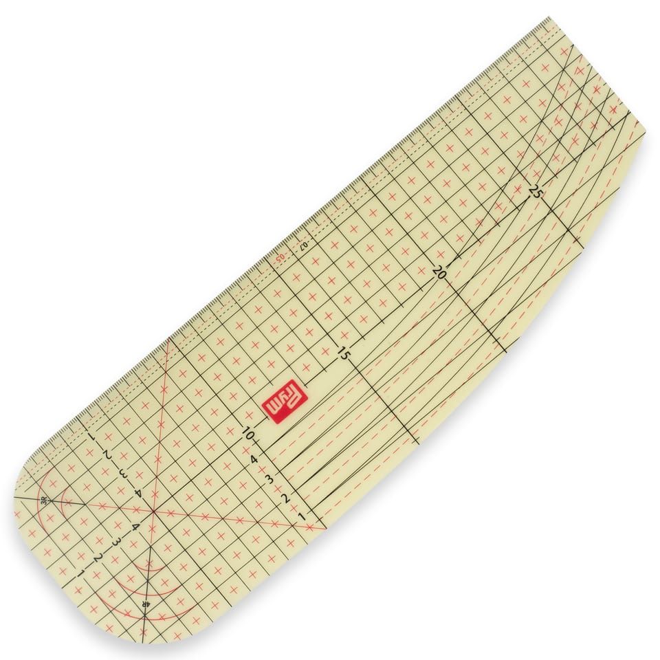 Prym 611491 Strijkliniaal Transparant 30 x 10 cm