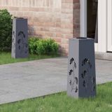 VidaXL Solar led pad licht 2 st warmwit 18 x 18 x 50 cm