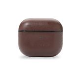 Decoded D21AP3C1CHB Étui pour AirPods 3 - Cuir véritable/TPU - Résistant aux chocs - Chargement sans fil - Marron
