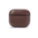 Decoded D21AP3C1CHB Étui pour AirPods 3 - Cuir véritable/TPU - Résistant aux chocs - Chargement sans fil - Marron