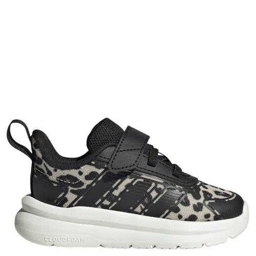 adidas Sportswear sneakers met panterprint - zwart/ecru