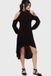 KIHILIST by KILLSTAR KILLSTAR Kihilist Obsidienne Cold Shoulder Dress Dames Midi-jurk - zwart - XS