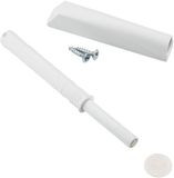 SOTECH Deurdemper K-Push Push-To-Open met magnetische punt (uitwerpafstand: 37 mm) wit incl. montage-adapter voor meubelscharnieren zonder veren Drukopener