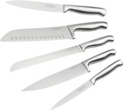 Nirosta Set van 5 professionele keukenmessen van roestvrij staal van 24 tot 33,5 cm