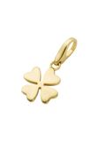 Giorgio Martello Milano Giorgio Martello Charm klaverblad zilver 925/000 glanzend verguld met karabijn slot