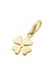 Giorgio Martello Milano Giorgio Martello Charm klaverblad zilver 925/000 glanzend verguld met karabijn slot