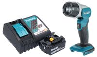 Makita DML 808 RF1 Snoerloze handlamp 14,4 / 18 V 190 lm LED + 1x oplaadbare accu 3,0 Ah + lader