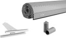 Schellenberg 39011 100 x 220 cm grijs, PVC Maxi rolluiklamellenset voor stalen buizen van 60 mm, breedte instelbaar, incl. rolluikophangveer, aluminium eindlamel, rolluikstopper