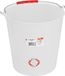 Seau ICS P1112, 12 litres, 28x28 cm, blanc