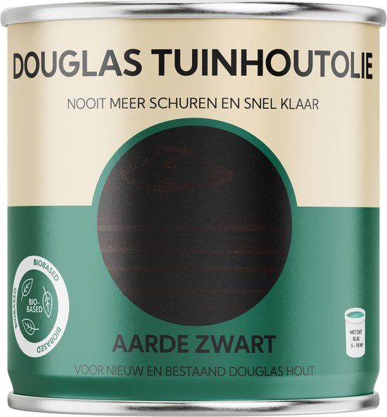 Tuinhoutolie Douglas Tuinhout Olie - Aarde Zwart - 750ml