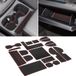 SENSHINE Bekerhouderinzetstuk voor Honda CR-V CRV 2023 2024 Middenconsole Deurpaneelmatten Antislip Stofdicht Premium Interieuraccessoires Set van 18 stuks (Rode Afwerking)