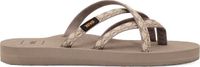 Teva Olowahu Teenslippers Dames Bruin-Geel-Wit