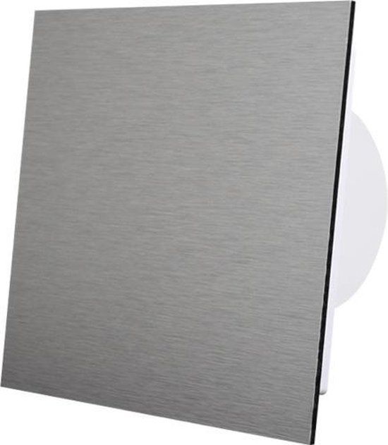 Air Roxy Badkamerventilator 125 mm - Geborsteld Aluminium
