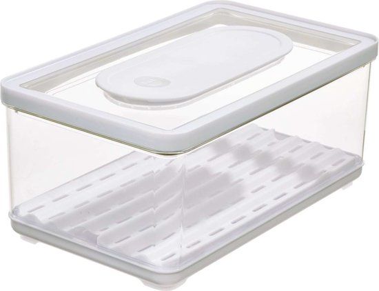 iDesign iD Fresh Vershoudbak - Groot - Kunststof - Transparant - 31.7 x 19 x 14 cm