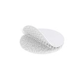 KabelDirekt Lijmpunten - 15mm - Zelfklevende Klittenbandpunten, Dubbelzijdig, Wit
