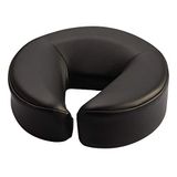 Master Massage Hoofdkussen, neushoorntjes, gezichtskussen voor massagestoel, geheugenschuim met klittenbandsluiting, zwart