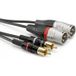 Sommer Cable HBP-M2C2-0060 câble adaptateur [2x Cinch-RCA mâle - 2x XLR mâle 3 pôles] 0,60 m noir