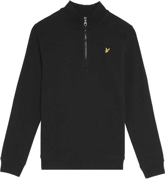 Lyle & Scott Quarter Zip Pullover Truien & Vesten Jongens - Sweater - Hoodie - Vest - Zwart - Maat 140/146