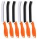 Brosse de nettoyage brosse à fente - Poils durs - Lot de 3 - Pour salle de bain, cuisine et toilettes - Orange