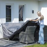 Madison Tuinsethoes - Rechthoek - Grijs - 180 x 110 x 70 cm - Polyester