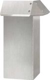 Barrière anti-limaces 13,5 x 13,5 x 25 cm Acier inoxydable argent