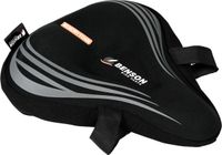 Benson Couvre-selle de vélo confortable - Mousse à mémoire de forme - Réflectif - 260 x 235 mm - Noir