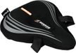 Benson Couvre-selle de vélo confortable - Mousse à mémoire de forme - Réflectif - 260 x 235 mm - Noir