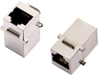 encitech 3101S-CAT6a RJ45-connector CAT 6a 2101-0115-06 Koppeling, dubbel Aantal polen (sensoren) 8P8C Metaal 1 stuk(s)