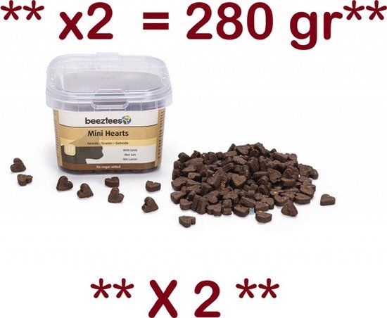 Beeztees Mini Hearts - 140 gram