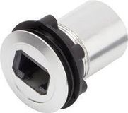 Tru Components RJ45-02 RJ-inbouwbus RJ45 CAT5 8/8 1417396 Bus, inbouw Zilver 1 stuk(s)