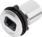 Tru Components RJ45-02 RJ-inbouwbus RJ45 CAT5 8/8 1417396 Bus, inbouw Zilver 1 stuk(s)