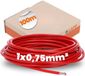 LAPP 4510042 H05V-K Montagesnoer 1 x 0,75 mm², Rood, 100 m Ring
