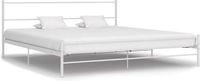 vidaXL Bedframe metaal wit 200x200 cm