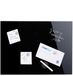 Merkloos Relaxdays Magneetbord - glas - 60x40 cm - zwart