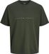 JACK & JONES JJESTAR JJ TEE SS NOOS PLS Homme T-shirt - Coton - Col rond - Manches courtes - Regular Fit - Duffel Bag - EU5XL US3XL