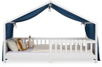 IDIMEX Hemel voor het bedje, mousseline LIAN, 1 stuk – donkerblauw