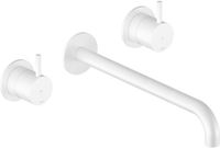 Hotbath Cobber - Wastafelmengkraan - zonder Waste - Laag - Wit - Inbouw - Messing - V04