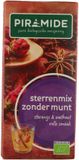 Piramide Biologische Theezakjes Sterrenmix Zonder Munt - 3 x 20 stuks