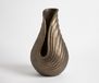 Vase Helixa B20 x T21 x H35 cm Aluminium Aurum Satin moulé