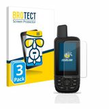 BROTECT Screenprotector 3 Stuks voor Garmin GPSMAP 67 Beschermglas Transparant