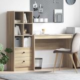 vidaXL Bureau Sonoma Eik 145,5 x 40 x 127 cm 2 stuks