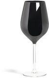Excelsa Italiaans Design Set van 6 zwarte wijnglazen 0,5 L