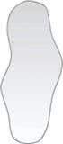 vidaXL Wandspiegel 80x35 cm zilverkleurig