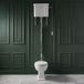 Hudson Reed Elizabeth Toilet classique avec réservoir haut et abattant Soft-Close - Kit de descente en chrome
