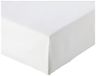 AmazonBasics hoeslaken, katoen, satijn draaddichtheid 400, kreukvrij, 160 x 200 x 30 cm - wit