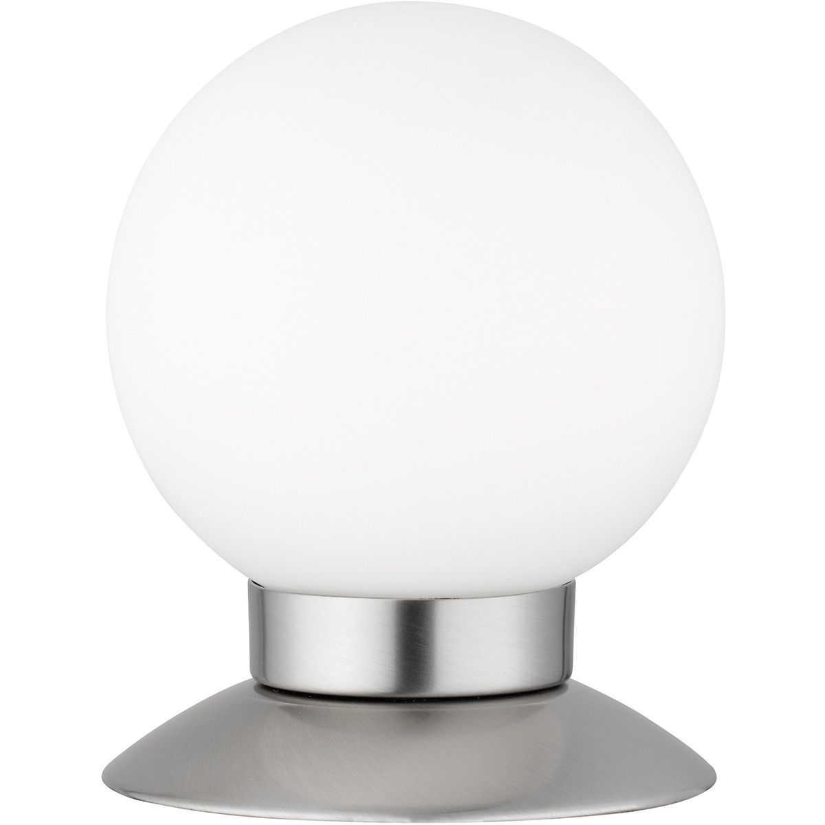 BES LED Trion Princy Tafellamp - 3W - Warm Wit - Dimbaar - Mat Nikkel - Rond