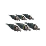Metronic 470078 audiokabel stereo 3 cinch mannelijk / 3 cinch mannelijk 3 m (2 audio 1 video)