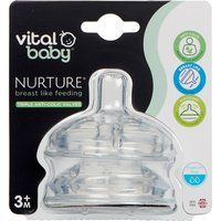 Vital Baby Nurture Medium Flow Flessenspenen - 2 stuks
